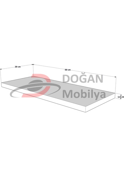 Beyaz Duvar Rafı Mdflam Parça Raf Uçan Raf 50X20 fiyatları