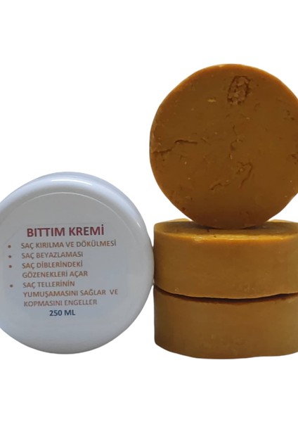 Doğalmarket 3 Adet Bıttım Sabunu+ 250 ml Bıttım Saç Bakım Kremi