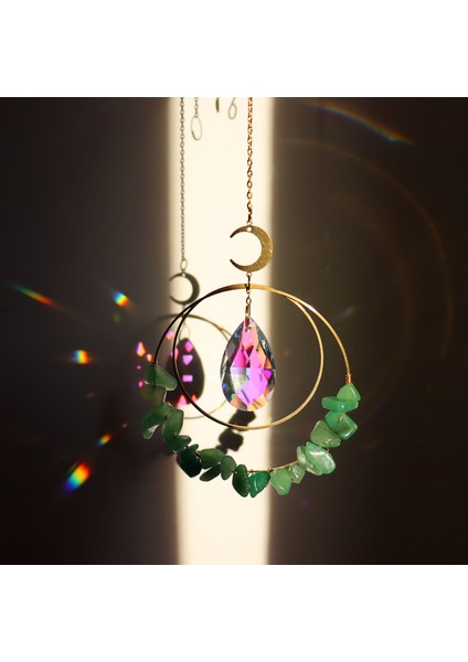 Kristal Pencere Asılı Dekor Kristal Rüzgar Çeki Dekor Yeşil (Yurt Dışından) fırsatları