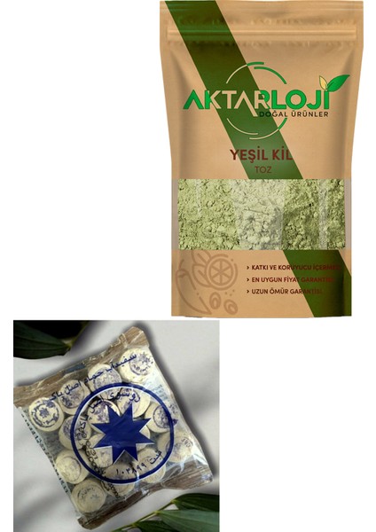 400 gr Ruşur Taşı + 1 kg Toz Yeşil Kil