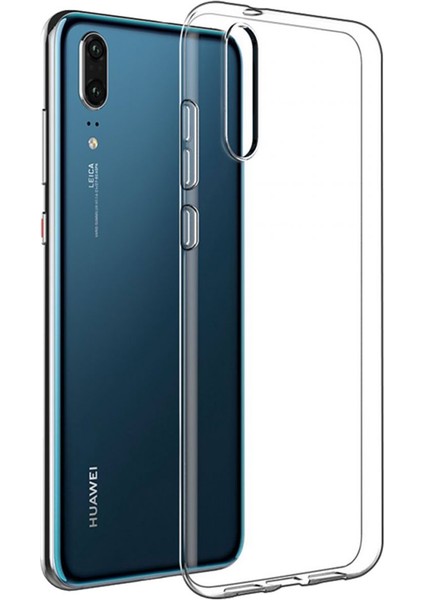 Huawei P20 Kılıf Lüx Şeffaf Silikon