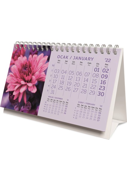 2022 Bristol Üçgen Masa Takvimi 9 x 17 ( 917-BRS )