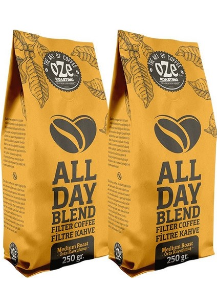 All Day Blend Filtre Kahve 250 Gr.x2 – Ikili Fırsat Paketi