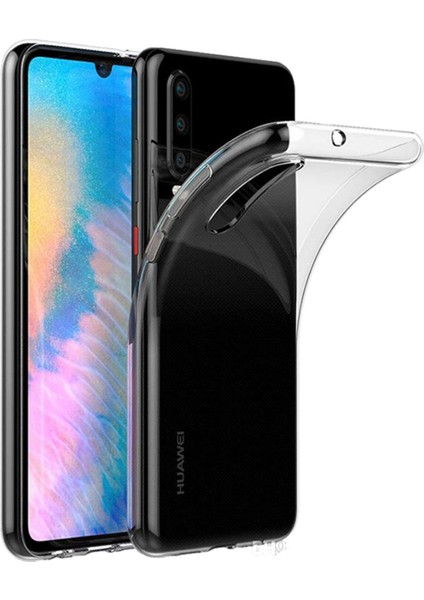 Huawei P30 Kılıf Lüx Şeffaf Silikon