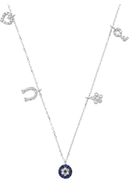 Nazar Boncuklu Şans Kolye 14 Ayar Altın 2.95 Gram