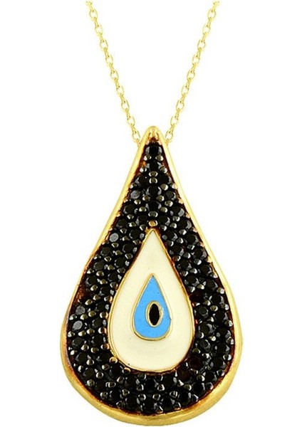 Göz Kolye Damla Model 14 Ayar Altın 3.17 Gram