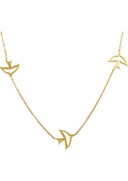 Altın Kolye Kırlangıç Model 2.05 Gram 14 Ayar
