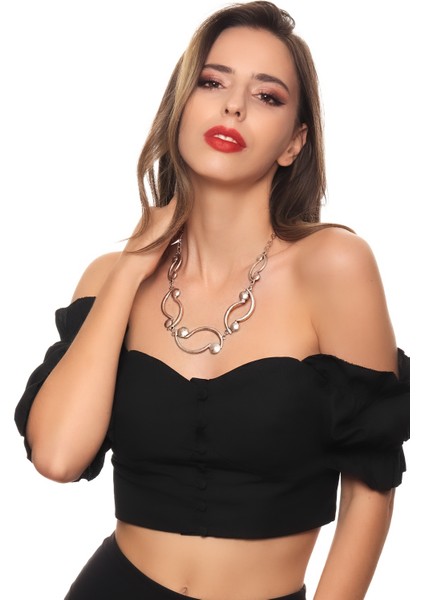 Kadın Antik Gümüş Kaplama Bohem Kolye fırsatları