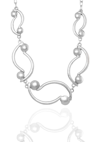 Kadın Antik Gümüş Kaplama Bohem Kolye indirimleri