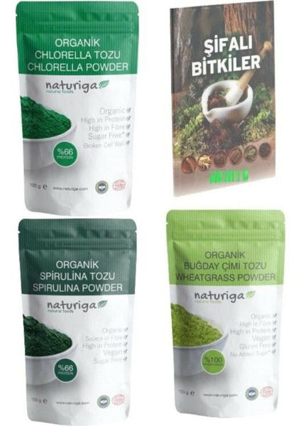 Organik Spirulina Tozu Organik & Klorella Buğday Çimi