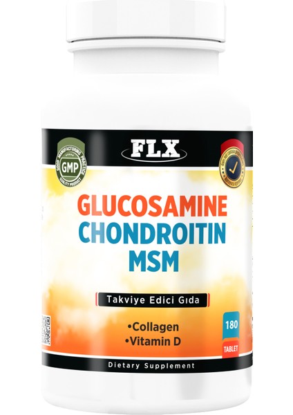 Kollajen Glukozamine Kondroitin Msm Vitamin D 180 Tablet