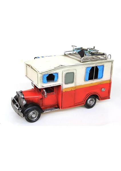 Dekoratif Metal Karavan Tenteli Vintage Biblo Ev Ofis Hediyelik