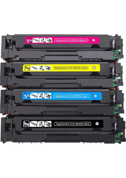 Hp 415A (W2030A-W2031A-W2032A-W2033A) M454/M479 Toner Çipsiz