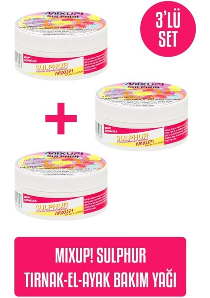 Sulphur - Tırnak Bakım Yağı 56 gr x 3'lü Set