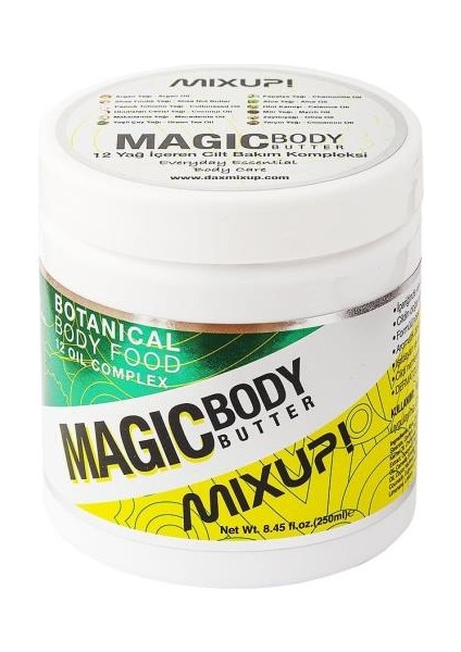 Magic Body Butter 12 Yağ Içeren Cilt Bakım Yağı 250 ml