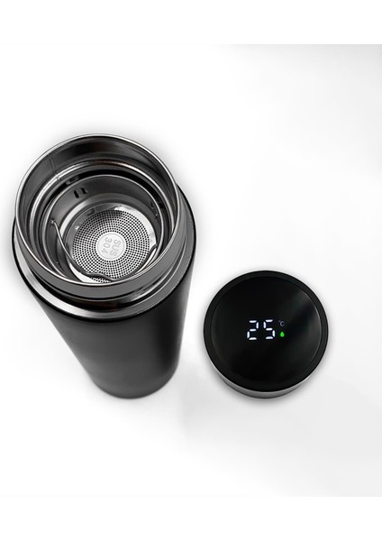 Siyah Dereceli Termos & Siyah Mat Kupa & Dokunmatik Füme Roller Kalem Seti modelleri