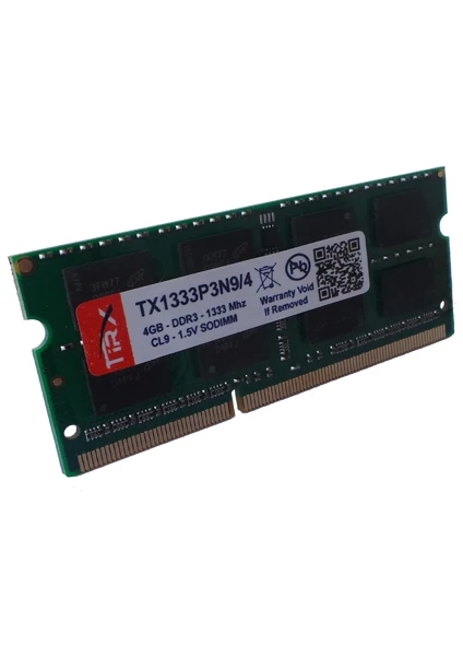 TX1333P3N9/4 4 GB Ddr3 1333 Mhz Cl9 Notebook Ram