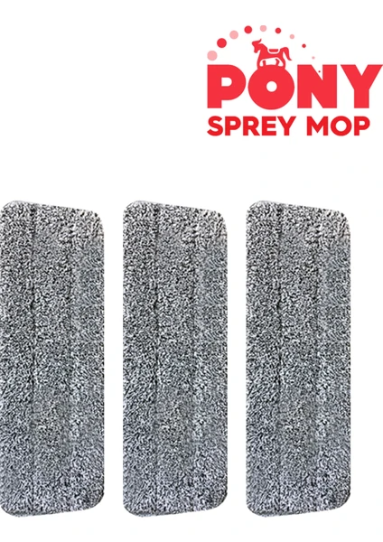 Pony Sprey Yedek Mop 3 Lü ( Pony Sprey Mop İçin Uygundur )