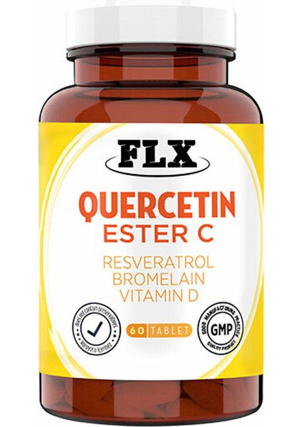 Kuersetin Ester C Resveratrol ve Bromelain 60 Tablet
