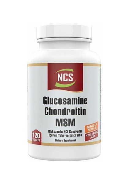 Glucosamine Chondroitin Msm Hyaluronic Acid 120 Tablet