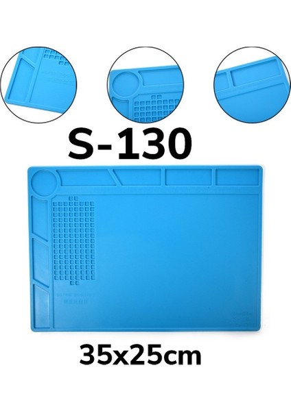 S130 Isıya Dayanıklı Silikon Ped Tamir Pedi 35X25CM