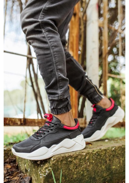 Xon1 Sneakers Ayakkabı 606 Siyah Kırmızı fiyatları