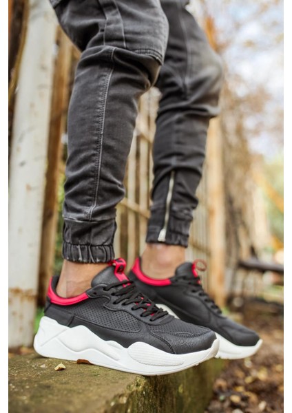 Xon1 Sneakers Ayakkabı 606 Siyah Kırmızı modelleri