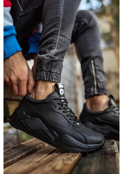 Xon1 Sneakers Ayakkabı 606 Siyah (Siyah Taban) fiyatları
