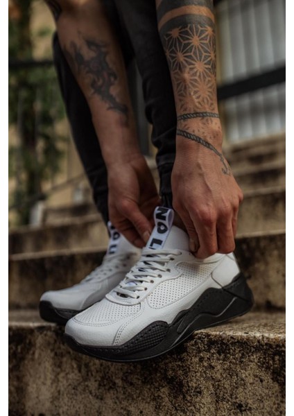 Xon1 Sneakers Ayakkabı 606 Beyaz (Siyah Taban) modelleri
