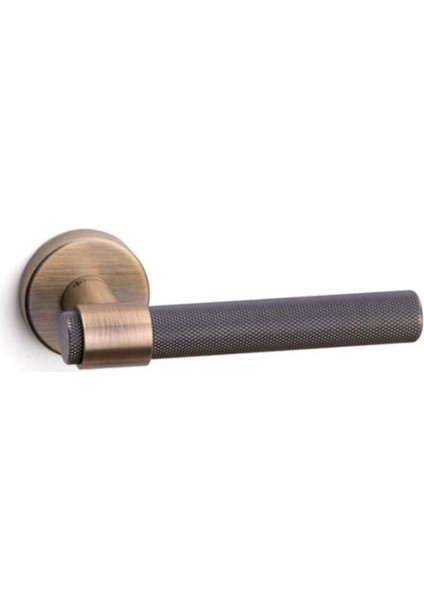 System-Axel-T Wc Rozetli Antik Bronz Kapı Kolu - HA187TRO12WABM