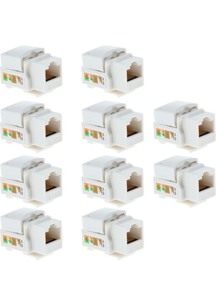 10X Cat6 Keystone Ethernet Punch Aşağı Cat6 Ağ Modülü Adaptörü (Yurt Dışından) modelleri