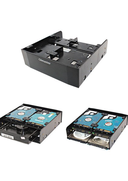 Dahili 5.25 "3.5 Inçlik Sabit Disk Sürücüsü HDD Montaj Braketi Kiti Için Pc (Yurt Dışından)