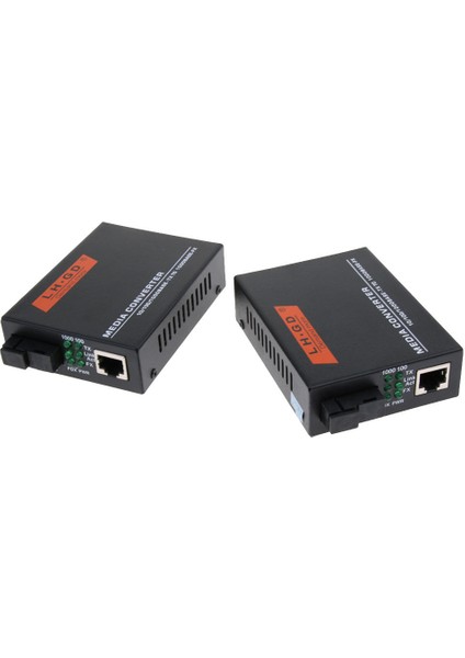 2x 1000M Harici Ethernet Medya Dönüştürücü Tek Modlu Fiber Alıcı Verici (Yurt Dışından)
