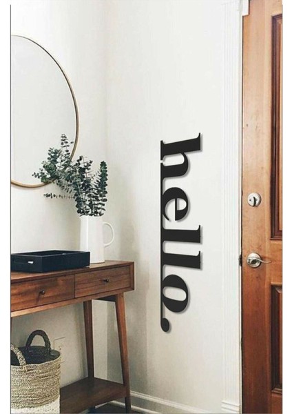 Numa Concept Hello Yazısı 12,71 x 39,81 cm Yeni Duvar Dekoru