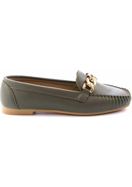 Haki Kadın Loafer Ayakkabı K01542122009