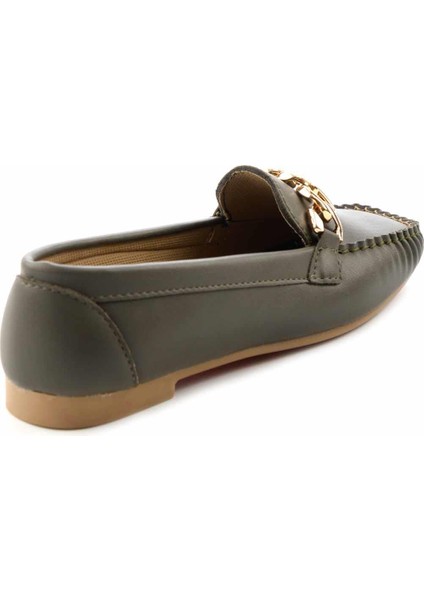 Haki Kadın Loafer Ayakkabı K01542122009