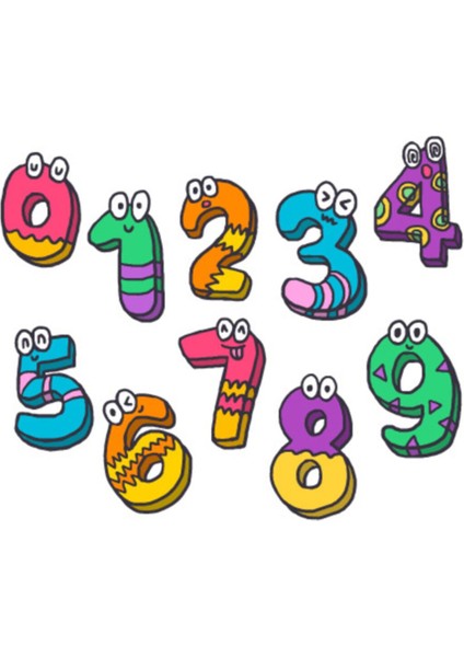 Sticker Master Sevimli Sayılar Etiket Çıkartma Duvar Çocuk Odası Oto Motor Pc Etiket fiyatları