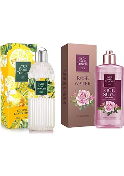 Klasik Limon Cam 400 ml, Gül Suyu 350 ml