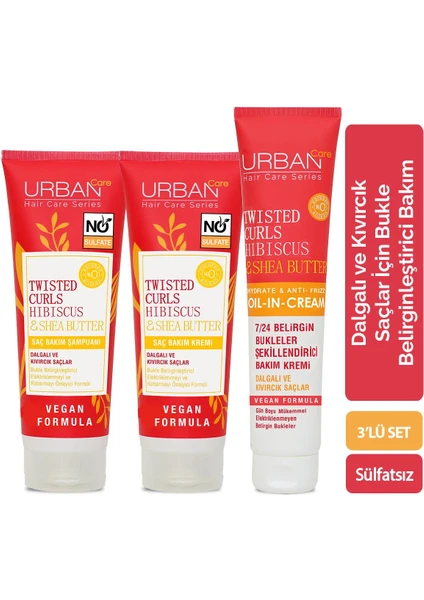 Urban Care Sülfatsız Hibiscus & Shea Butter Serisi 3'lü Set