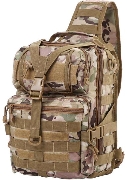 Açık Bisiklet Molle Crossbody Çanta Kamuflaj (Yurt Dışından)