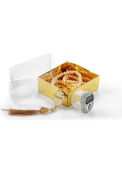 Ihvan Online Isme Özel Pleksili Inci Tesbihli Zikirmatikli Set - fiyatları