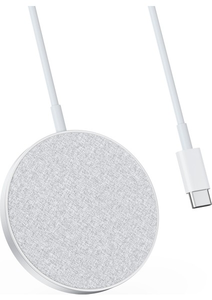 PowerWave Select+ Magsafe Kablosuz Manyetik Şarj Cihazı - A2566 - Gümüş (Anker Türkiye Garantili)