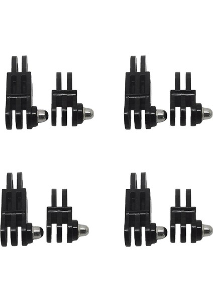 8x Uzun ve Kısa Düz Ortak Bağlayıcı Montaj Adaptörü Için SJ6000 Spor Kamera (Yurt Dışından)