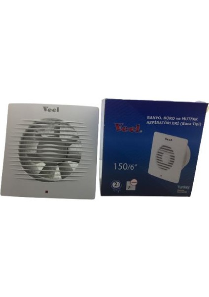 150 mm Baca Tipi Aspiratör 20W Güç ve 1800 rpm Hız ile Banyo ve Mutfak İçin fiyatları