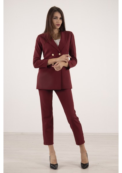 Bordo Blazer Ceket Pantolon Ikili Takım 0106305.04 indirimleri