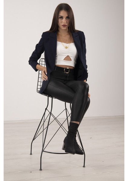Lacivert Vatkalı Astarlı Blazer Ceket 0105110.02 modelleri