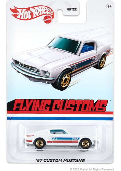 Temalı Retro Arabalar '67 Custom Mustang GRT25