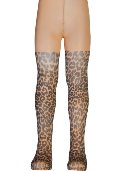 Leopar Baskı Desenli Çocuk Külotlu