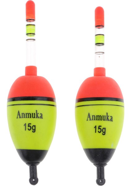 2 Adet Aydınlık Balıkçılık Şamandıra Dikey Kaya Balıkçılık Şamandıra Plastik Bobber 15G (Yurt Dışından)