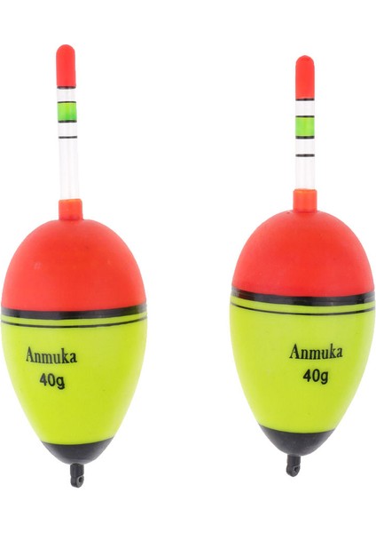 2 Adet Aydınlık Balıkçılık Şamandıra Dikey Kaya Balıkçılık Şamandıra Plastik Bobber 40G (Yurt Dışından)